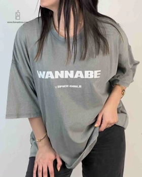 تیشرت باکسی وسترن WANNA BE