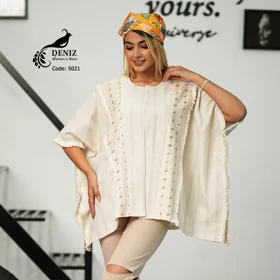 مانتو پانچ لینن درجه یک