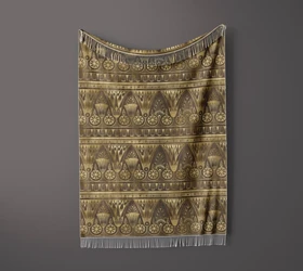شال مبل ریش دار sofa shawl 336