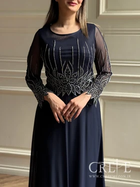 ماکسی سنگدوزی سایزبزرگ لاله