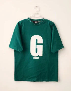 تیشرت پرچی سبز G