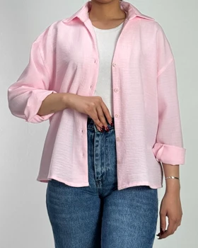 شومیز شانتون یقه هفت کد 500528 (صورتی)