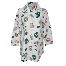 مانتو زنانه لینن طرح دار