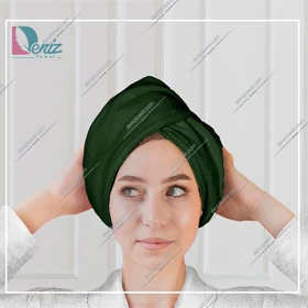 حوله سر مدل کلاه پیچ (یشمی)