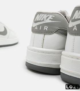کفش کتانی بزرگ پا سفید طوسی NIKE AIR FORCE