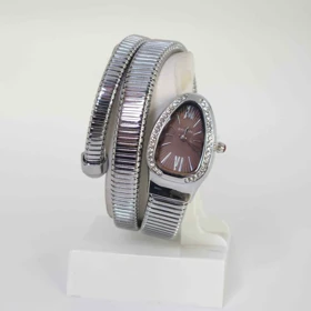 ساعت مچی زنانه دستبندی بولگاری ماری Bvlgari 2207 (نقره ای صفحه قهوه ای)