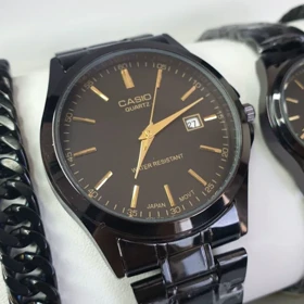 ساعت مچی مردانه کاسیو ترند فول بلک با باطری اضافه