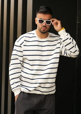 دورس لش راه راه-سرمه ای