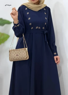 مانتو عبایی گلدوزی محنا 2