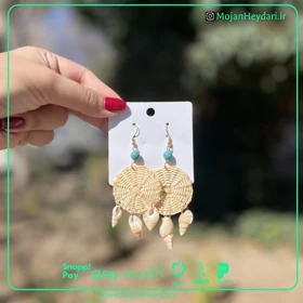 گوشواره حصیری بهار و تابستان کد gh1054