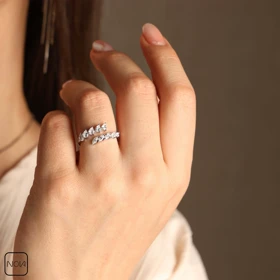 انگشتر نقره زنانه کد 451258