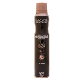 اسپری بدن زنانه بادی کر مدل بلک اوپیوم Body Care Black Opium حجم 200 میل