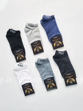جوراب مچی نخ پنبه طرح پولو(POLO)