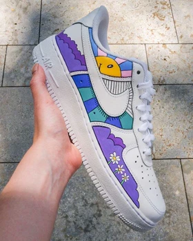 کفش اسپرت کاستوم کتانی نایک nike ایرفورس air force کد 88164