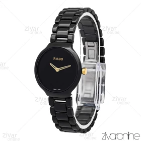 ساعت رادو زنانه سرامیکی صفحه مشکی مهندسی 106332