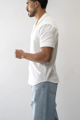 پیراهن آستین کوتاه یقه انگلیسی مردانه