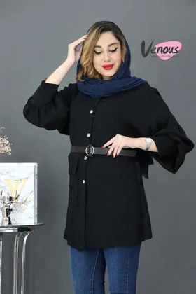 مانتو تک جیب کمردار بامبو