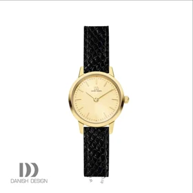 ساعت مچی عقربه ای زنانه دنیش دیزاین (Danish design) مدل IV19Q1268 Akilia Mini All Gold Black
