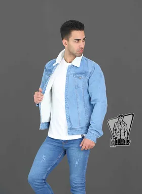 کاپشن جین آبی روشن PAZZO
