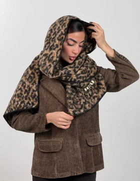 شال پلنگی میو میو کد 400