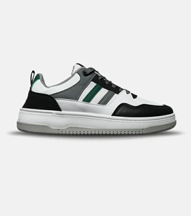 کفش کتانی مردانه سفید طوسی سبز Sunny Gate مدل 8447