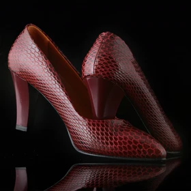 کفش پاشنه‌دار زنانه چرم یلسان مدل ژاکلین کد 600-MRV