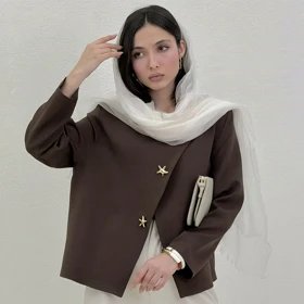 کت زنانه کرپ ستاره | آی بولک