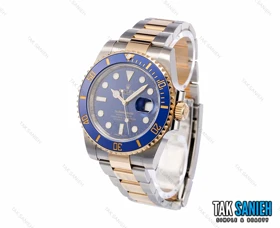 ساعت رولکس مردانه ساب مارینر دورنگ طلایی آبی کوارتز Rolex-2532-G