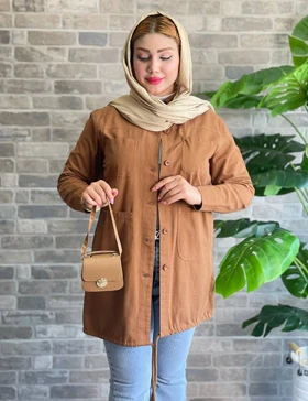 مانتو کتان کاترین کد : 7598