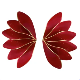 گوشواره زنانه طرح بال پروانه‌ای مدل آوانیا