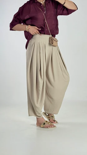 شلوار سندبادی چند پیلی کد 200316