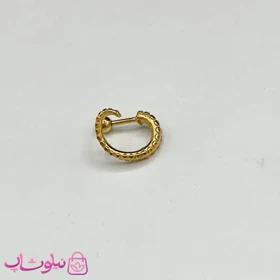 پیرسینگ گوش طرح مارپیچ طلایی