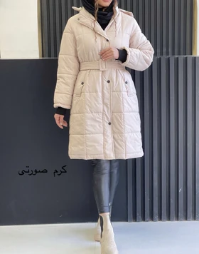 کاپشن بلند کمربندی