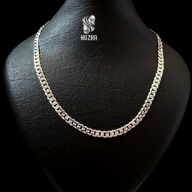 زنجیرنقره مردانه ایتالیایی کدzm1001