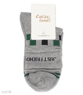 جوراب نیم ساق کش انگلیسی Calze Land کالزی لند طرح Just Friend