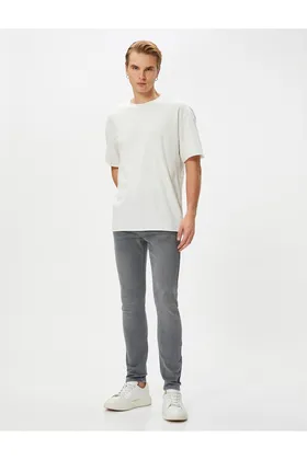 شلوار جین Skinny Fit - Michael Jean 4SAM40017ND