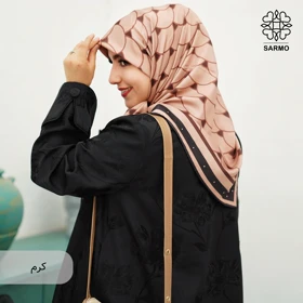 روسری ابریشم کجراه پولک