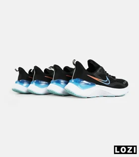 کفش کتانی مردانه و زنانه مشکی نارنجی آبی NIKE zoom X