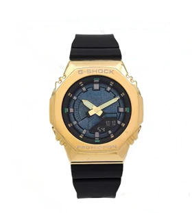 ساعت جی شاک زنانهGM-S2100 قاب طلایی