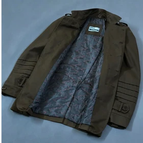 Size M-L تک کت کاپشنی اورجینال کتان برند معتبر و خوش کیفیت B&L (آکبند)