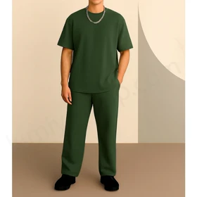 ست اسپرت بگ – تیشرت و شلوار سبز