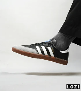 کفش کتانی مردانه و زنانه مشکی طوسی قهوه ای ADIDAS Samba