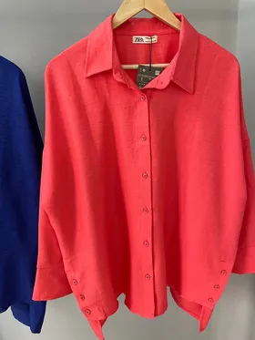 شومیز بغل دکمه(zara)