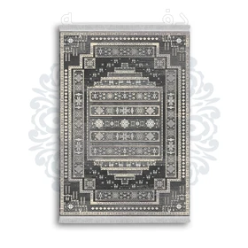*جدید* فرشینه از جنس پارچه شانل مخمل ترک طرح فانتزی برند دفه کد 1514