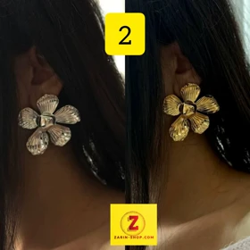 گوشواره فانتزی زنانه بلند دفرمه
