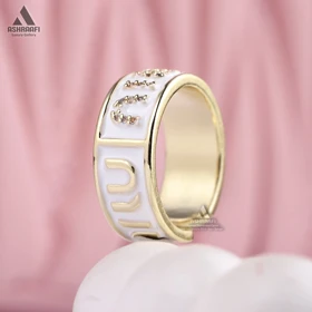 انگشتر زنانه میو میو Miu Miu Enamel Ring WP01 (سفید)