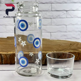 بطری و لیوان 800 میل چاپدار لیمون