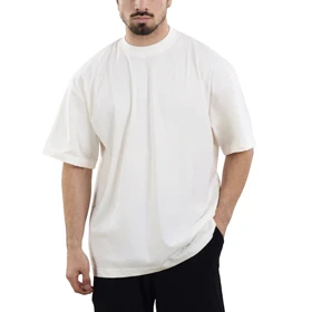 تیشرت اسپرت بیسیک مدل SPL-4M1248 شیری