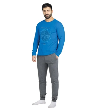 ست راحتی مردانه آستین بلند سیلکا مدل Core