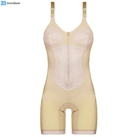 گن زنانه پانیذ مدل یکسره پادار و بدون فنر کد 16140 رنگ کرم